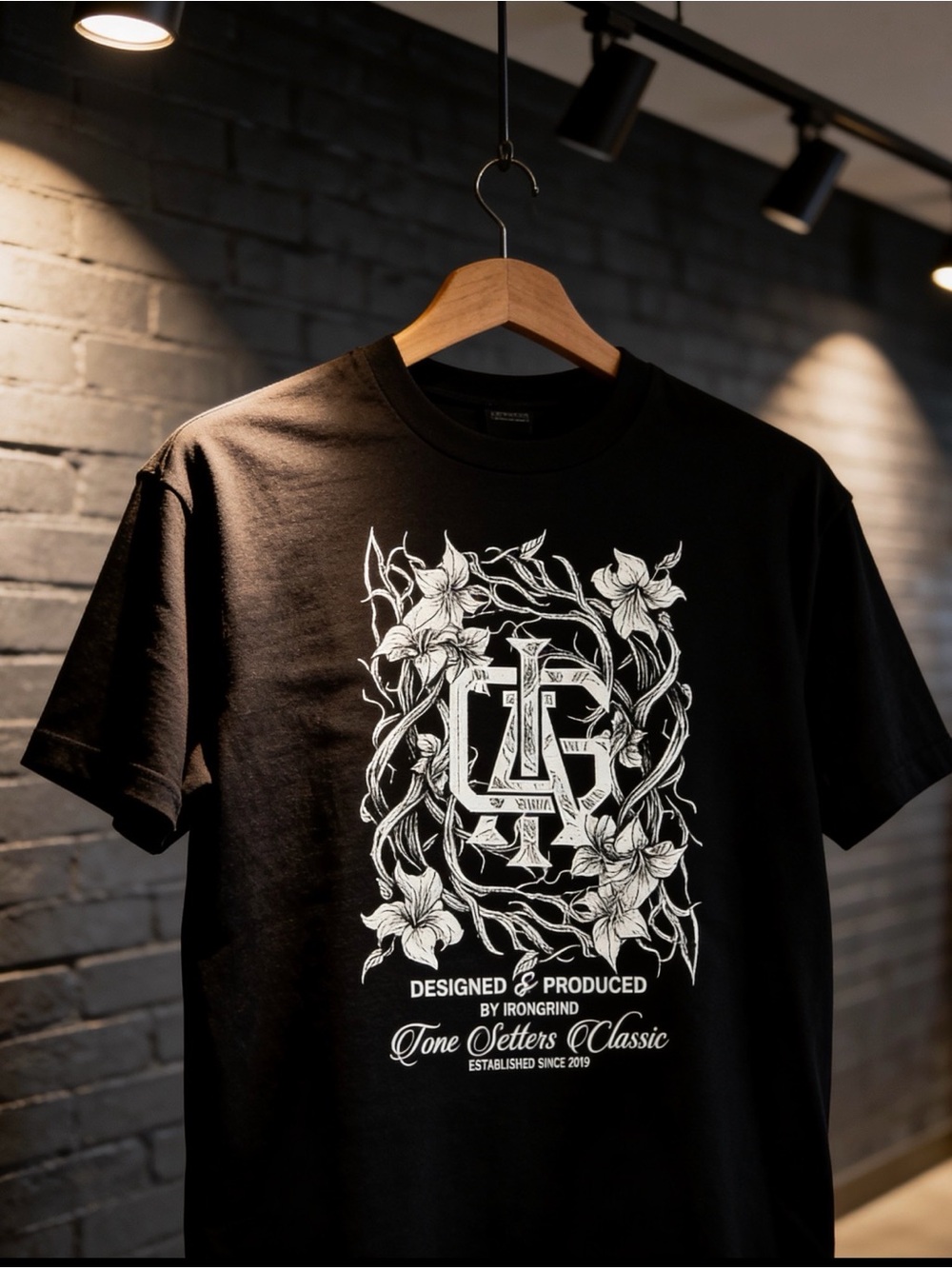 Iron Grind ‘Tone Setters’  Black Heavy Weight Shirt